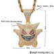 thumbnail image 3 of Anime Gengar Ghost Elfo Suéter Cadena Colgante Pet Little Monsters Con Diamantes Hip-hop Collar, 3 of 4