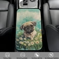 thumbnail image 2 of Yuyamidu Pug Center Console Covers for Cars Trucks SUVs Daisy Auto Armrest Cover Pad Winter Center Console Cover Pad Flannel Car Decorative Accessories, 2 of 7