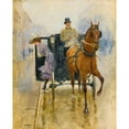 thumbnail image 3 of Jean Béraud 12x14 Black Modern Framed Museum Art Print Titled - Young Woman Descending, 3 of 5