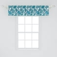 thumbnail image 2 of Ambesonne East Window Valance, Antique Paisley Ethnic, 42" x 12", Pale Blue Teal and Aqua, 2 of 3