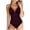 01#Wine, variant on Plus Size Swimsuits One Piece Bathing Suit for Women Tummy Control Sexy Halter Swimwear