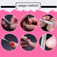 thumbnail image 5 of 4PCS en Acier Inoxydable à Double Extrémité Pousse-Ongles Détachant Cuticule Manucure Pédicure Nail Cleaner (Surface Mat), 5 of 5