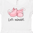 thumbnail image 4 of Inktastic Let's Relaxolotl with Sleeping Axolotls Girls Baby Dress, 4 of 5