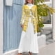 thumbnail image 4 of Vestido largo con chaqueta amarilla, vestidos de mujer para mujer 2024, vestido de fiesta de lujo para mujer, 4 of 5