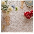 thumbnail image 4 of Nvzi Lace Tablecloth Rectangular Table Cover for Kitchen Dinning Wedding Party Decoration -SIZE G:53*94inch,White E, 4 of 4