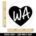 thumbnail image 2 of WA Washington State in Heart Self-Inking Rubber Stamp Ink Stamper - Pink Ink - Small 3/4 Inch, 2 of 7
