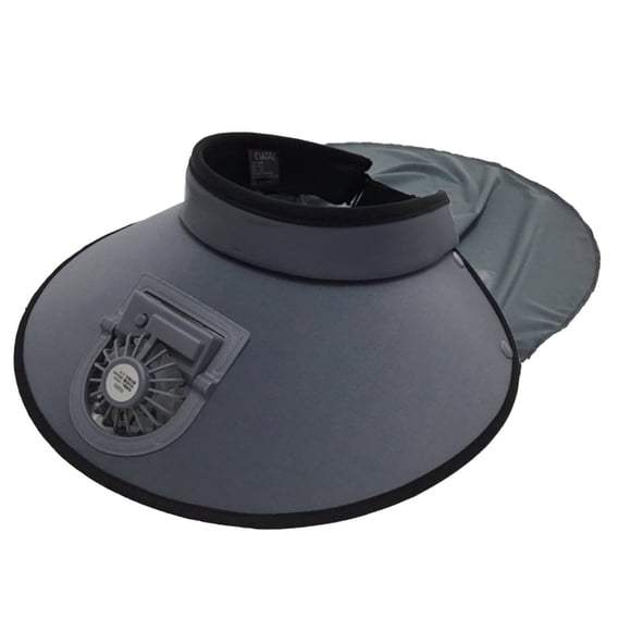 YFGEFTR Chapeau Ventilateur, Chapeau Visière à Grand Bord pour Femmes, Protection Uv Efficace, Parfait pour les Voyages en Plein Air, le Vélo et les Activités à la Plage