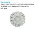 thumbnail image 4 of Unique Bargains Guitar Control Knobs Speed Volume Control Knobs 6x26x12mm Musical Instrument Parts Replacement White 4 Pack, 4 of 5