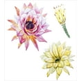 thumbnail image 3 of Ambesonne Cactus Duvet Cover Sets, Watercolored Flowers, 2-Twin, Pink and White, 3 of 4