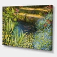 thumbnail image 3 of Colorful Silence Flowers At The Lake Side 32 in x 16 in Painting Canvas Art Print, by Designart, 3 of 4