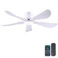thumbnail image 1 of Ventilador de techo Kviflon 132 cm con luz y mando a distancia de 6 velocidades, 1 of 9