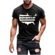 thumbnail image 5 of Hombres Pantalones Cortos de Manga Corta Impresa Casual Cuello Redondo Superior, Camisa de Moda para el Verano Y la Primavera, 5 of 8