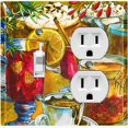 thumbnail image 1 of Metal Light Switch Plate Cover Cafe Brunch Drinks COF017, 1 of 13