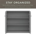 thumbnail image 3 of Pemberly Row Small Storage Cabinet with Doors in Cape Cod Gray - Engineered Wood, 3 of 7