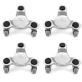 thumbnail image 1 of Tri-Dolly QWORK de acero de 6 cm con rueda giratoria, tapa de carga de 90 kg., 1 of 8