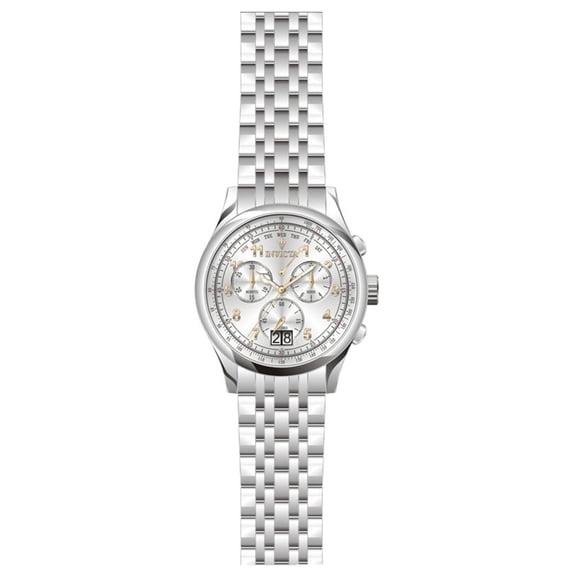 Invicta Men's 0418 Vintage Silver Dial Stainless Steel Watch