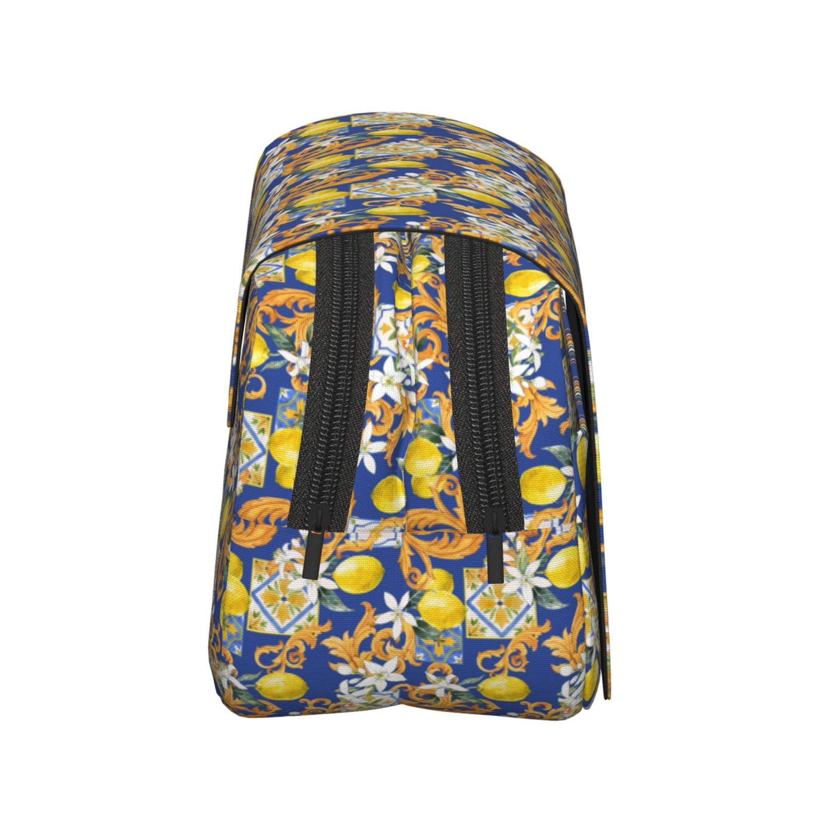 Rateoe Sicilian Style Pattern Double Clamshell Pen Case, Storage Organizer with Two Zipper Compartments– Holds Up to 50 Pencils & Pens