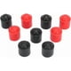 thumbnail image 4 of 10pcs cue pool cue cue cover billiard cue stick protective caps red Ref: 5957, 4 of 5