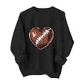 thumbnail image 3 of Xdegoge Football Sweatshirts for Women Game Day Funny Graphic Pullover Cute Print Football Season Pullovers Fashion Casual Long Sleeve Crewneck Sweatshirt, 3 of 6