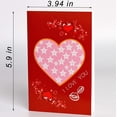 thumbnail image 4 of Tarjetas de San Valentín Tarjetas de felicitación con diseños de corazones coloridos Tarjeta del día de San Valentín para marido, esposa, novia, niños (3,9 x 5,9 pulgadas, 8 unidades) Xemadio WRMH-209, 4 of 5
