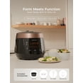 thumbnail image 3 of CUCKOO High Pressure Rice Cooker 10-Cup Uncooked / 20-Cup Cooked with Nonstick Inner Pot, Large Rice Maker with 13 Menu Options and Steam Plate, Fuzzy Logic Tech, Voice Guide, Black (CRP-P1009SB), 3 of 9