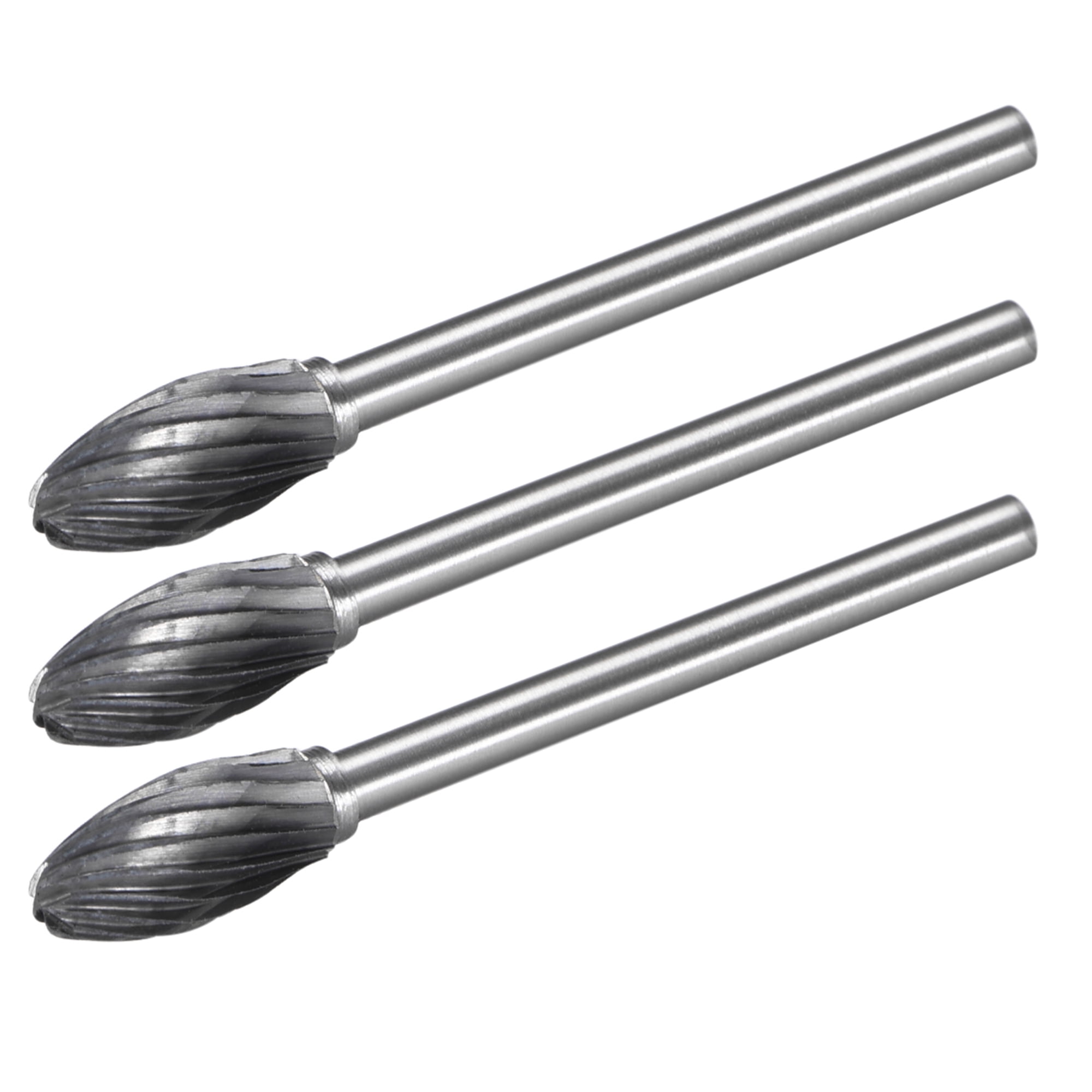 Carbide Burrs Single Cut Rotary Burrs File Flat Top Tree Shape Cutting