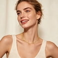 thumbnail image 2 of LUNVKY 18K Gold Plated Chains for Women Non-tarnish Necklace Birthday Graduation Prom Jewelry Gifts Teen Mom Female Lady Adult Wife Her Age Ideas 16/18/20/22 Inch, 2 of 5