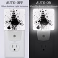 thumbnail image 2 of PhooArto Black Ink Splatter Dots Ship Plug in LED Night Light Auto Sensor Dusk to Dawn Decorative Night for Bedroom, Bathroom, Kitchen, Hallway, Stairs, Baby's Room, Energy Saving, 2 of 7
