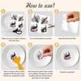 12 Sheets 12 Style PVC Stickers Heat Transfer Film for Window ...