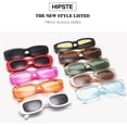 thumbnail image 3 of estilo gafas de sol mujeres/hombres vintage retro marco ovalado sunnies estudios estética sombras gafas de sol para mujeres/hombres femeninos hip hop claro gafas uv400, 3 of 4