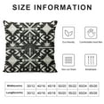 thumbnail image 5 of Nawypu  Aztec Throw Pillow Cover Ethnic Pattern with American Motifs in Black and White Colors Fabric for Couch Bed Sofa Car Waist Cushion Cover  Pillow Case, 5 of 5