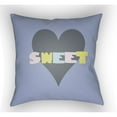 thumbnail image 4 of Surya LI-SWT-1818 Littles 18" Wide Square Heart "Sweet" Typography Polyester Cov, 4 of 6