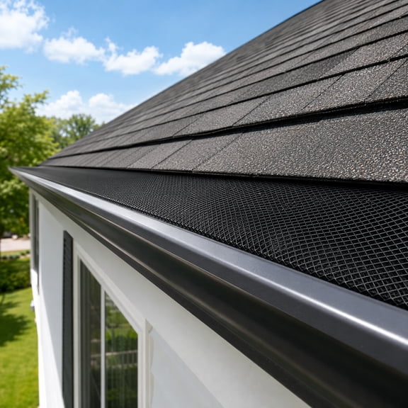 SWETRACE Black Abs Gutter Mesh 1 Piece for Homeowners Gutter Downspout 23.6 x 5.9 x 0.4 Inches
