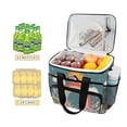 thumbnail image 2 of FORMRS Insulated Cooler Bag 24 Cans Capacity Soft Leakproof Lunch Box with Side Pockets, Blue Rainbow, 2 of 7