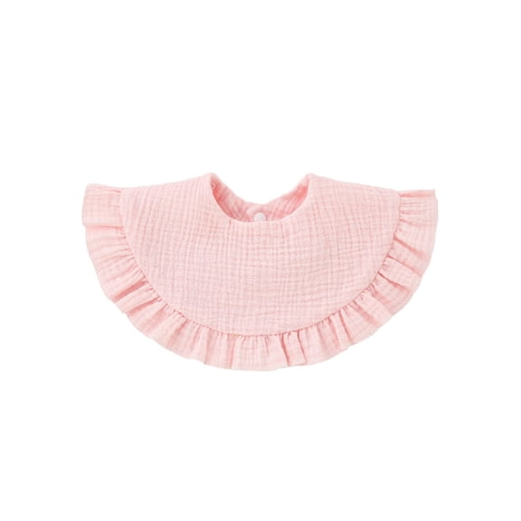 Boys Girls Bib Delicate Lace Detailing Gentle Water Absorbent Cloth Toddlers Bib Clothes