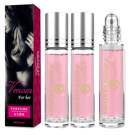 Venom Scents Pheromones for Women, Venom for Her Pheromone Perfume, Venom Pheromone Perfume for Women, Long Lasting Roll on Phero Perfume (3 Pcs)
