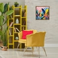thumbnail image 3 of Stupell Industries Bold Tropical Jungle Leaves Botanical & Floral Painting Brown Floater Framed Canvas Art Print Wall Art, 18 x 18, 3 of 10