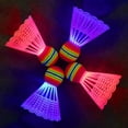 thumbnail image 5 of Lixmnse Luminous Badminton Rackets for Kids, Colorful LED Lights for Day or Night Play, Set of 2 Rackets with Glowing Shuttlecock Blue, 5 of 5