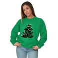 thumbnail image 3 of Xmas May Your Days Be Merry Bright Women Plus Size Crewneck Sweatshirt Brisco Brands 2X, 3 of 5