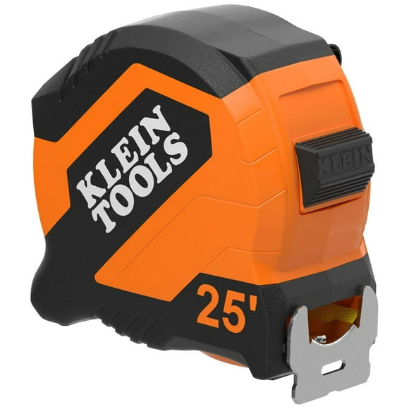 Cinta métrica Klein Tools 9525 compacta de 7,6 m con doble gancho