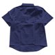 thumbnail image 3 of Camisa informal de manga corta para hombre, poliéster, color liso, corte clásico, verano, 3 of 4