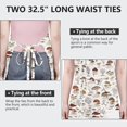 thumbnail image 6 of Red Mushroom Plant Light Pattern Apron-Garden Aprons for Women with Pockets-Cotton Linen Waterproof Kitchen Cooking Gardening Aprons Adjustable for Kitchen,Cooking,BBQ and Salon 33x27 Inch, 6 of 7