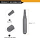 thumbnail image 2 of Uxcell 5pcs Punta de destornillador Torx T9H 5/32" Hex Magnético Estrella de 6 Puntos Acero S2, 2 of 6