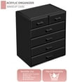 thumbnail image 6 of Sorbus Acrylic Makeup Organizer - Organization and Storage Case for Cosmetics Make Up & Jewelry - Large Makeup Organizer for Vanity, Bathroom, College Dorm, Closet, Desk (4 Large, 2 Small Drawers), 6 of 7