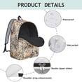thumbnail image 4 of Leopard Print Backpack for School,Cute School Bag,Schoolbag with Adjustable Shoulder Straps & Padded Back,15.7"x11.8"x5.5", 4 of 5