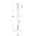thumbnail image 4 of Mind Reader Freestanding Coat Rack, Multi-Tier Organizer for Office and Entryway, Metal, White, 4 of 9
