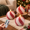 Glitter Red&White-3PCS, variant on Set Of 3mas Sphere Candy-caneless Candles - Red White Real Wax Flickering Ball Operated With Remote Candy Cane Decorations Xmas P