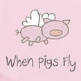 thumbnail image 2 of CafePress - When Pigs Fly Infant Bodysuit - Baby Light Bodysuit, Size Newborn - 24 Months, 2 of 4