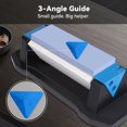 thumbnail image 5 of Knife Sharpening Stone,tri stone knife sharpener, Whetstone Knife Sharpener with Non-Slip Base, Angle Guide & Leather Strop, for Kitchen Knives and Pocket Knives and More, 5 of 12