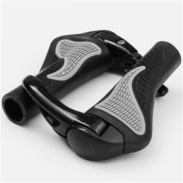 Puños de Manillar de Bicicleta Ergonómicos Ajustables de Aleación de Aluminio Para Bicicleta Bilateral con Absorción de Impactos y Cuerno Negro YUNYI BRAND Deportes